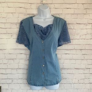 Lafei•nier Denim top size XL
